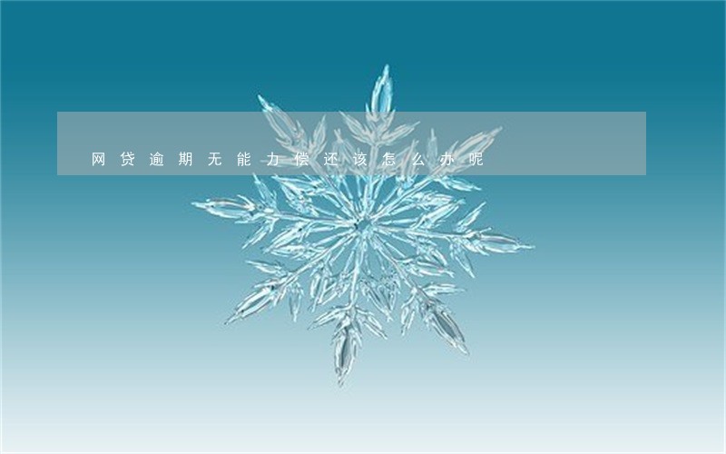 网贷逾期无能力偿还该怎么办呢 网贷逾期无能力偿还该怎么办呢