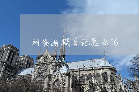 网贷逾期日记怎么写 网贷逾期日记怎么写