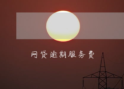 网贷逾期服务费 网贷逾期服务费