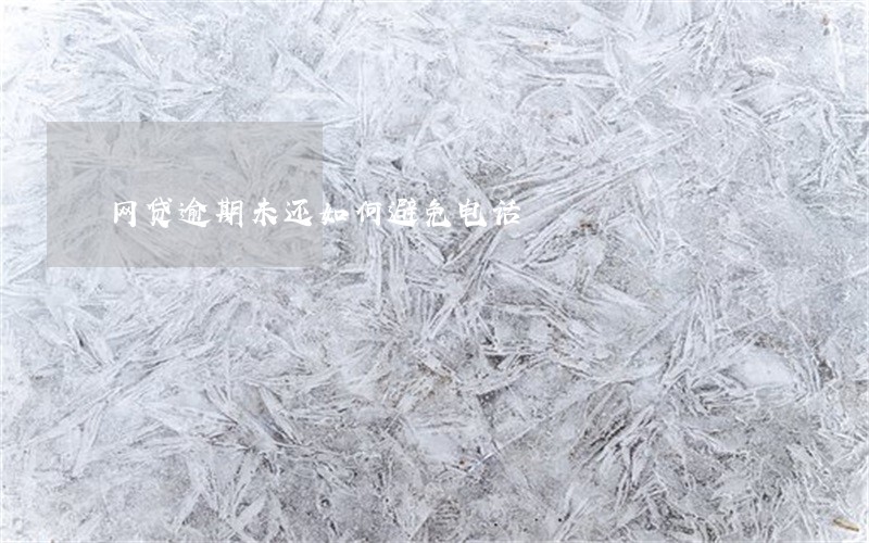 网贷逾期未还如何避免电话 网贷逾期未还如何避免电话
