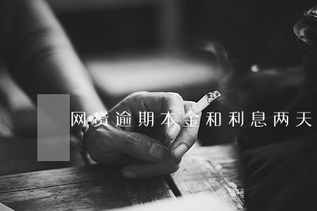 网贷逾期本金和利息两天怎么算 网贷逾期本金和利息两天怎么算