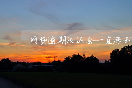 网贷逾期没还会一直涨利息吗 网贷逾期没还会一直涨利息吗