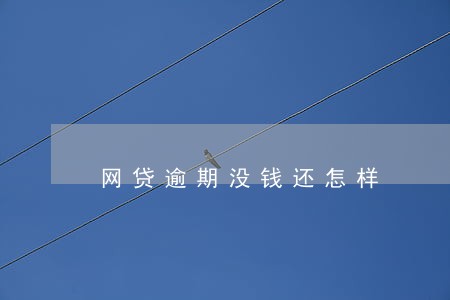 网贷逾期没钱还怎样 网贷逾期没钱还怎样
