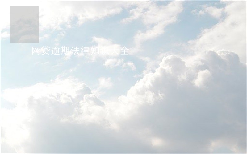 网贷逾期法律知识大全 网贷逾期法律知识大全