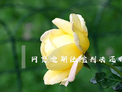 网贷逾期法院判决还哪些费用 网贷逾期法院判决还哪些费用