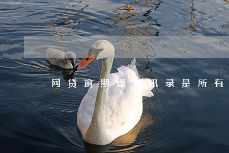 网贷逾期爆通讯录是所有的吗