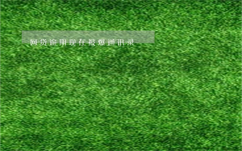 网贷逾期现在被爆通讯录 网贷逾期现在被爆通讯录