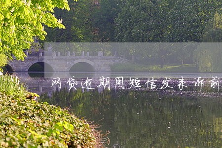 网贷逾期用短信发来诉前通知 网贷逾期用短信发来诉前通知