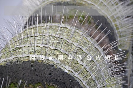 网贷逾期申诉公告短信 网贷逾期申诉公告短信