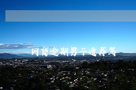 网贷逾期男子遭辱骂