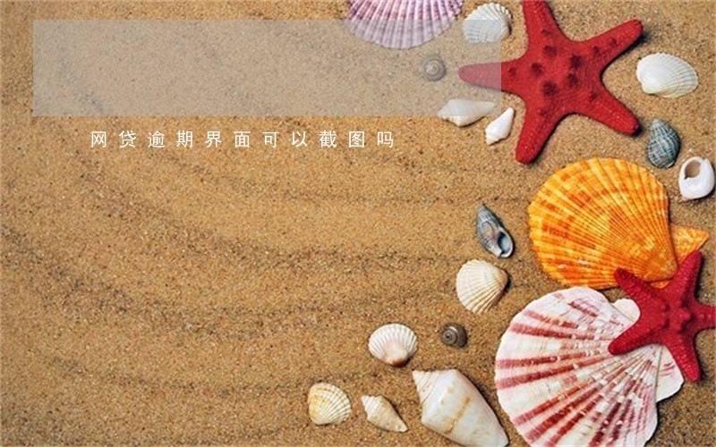 网贷逾期界面可以截图吗 网贷逾期界面可以截图吗