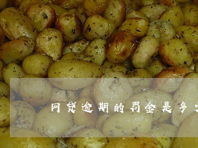 网贷逾期的罚金是多少 网贷逾期的罚金是多少