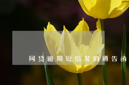 网贷逾期短信发的通告函 网贷逾期短信发的通告函