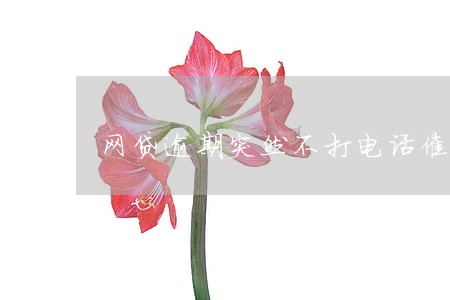 网贷逾期突然不打电话催了 网贷逾期突然不打电话催了