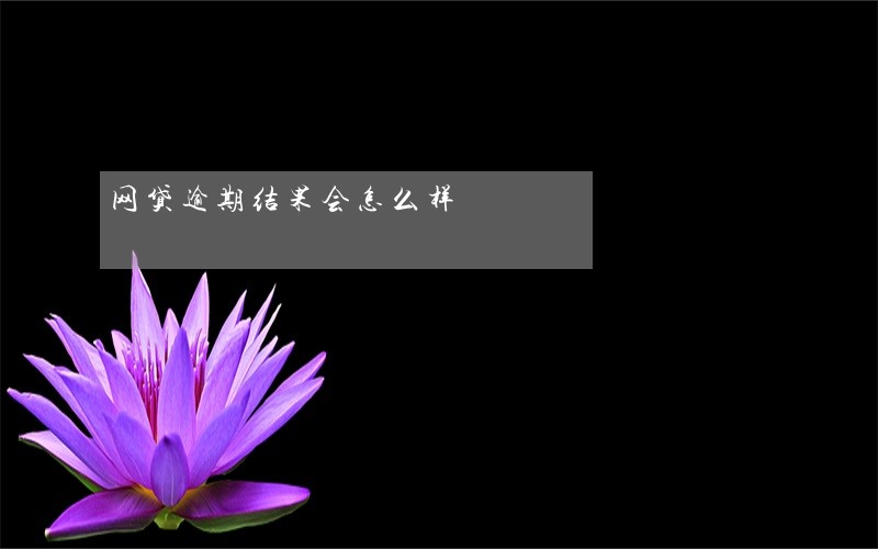 网贷逾期结果会怎么样 网贷逾期结果会怎么样