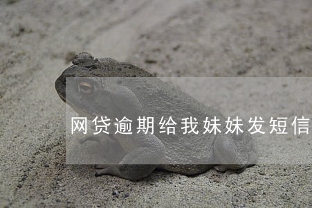 网贷逾期给我妹妹发短信