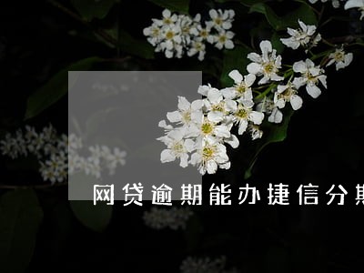 网贷逾期能办捷信分期吗 网贷逾期能办捷信分期吗