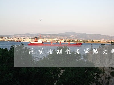 网贷逾期能考军队文职吗 网贷逾期能考军队文职吗