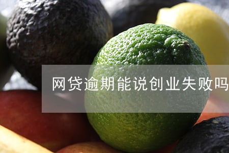 网贷逾期能说创业失败吗 网贷逾期能说创业失败吗