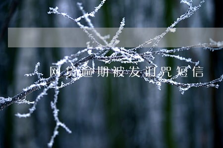 网贷逾期被发诅咒短信 网贷逾期被发诅咒短信