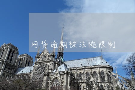 网贷逾期被法院限制 网贷逾期被法院限制