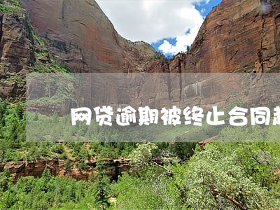 网贷逾期被终止合同起诉吗 网贷逾期被终止合同起诉吗