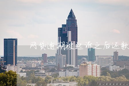 网贷逾期被起诉之后还款还有 网贷逾期被起诉之后还款还有