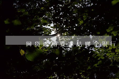 网贷逾期要冻结哪个银行卡 网贷逾期要冻结哪个银行卡