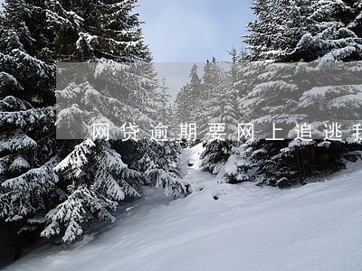 网贷逾期要网上追逃我 网贷逾期要网上追逃我