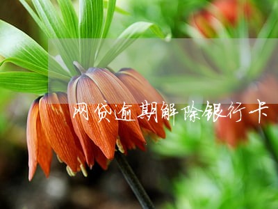网贷逾期解除银行卡
