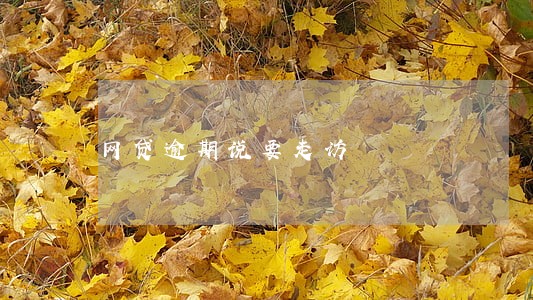网贷逾期说要走访