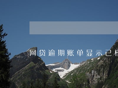 网贷逾期账单显示已核销 网贷逾期账单显示已核销