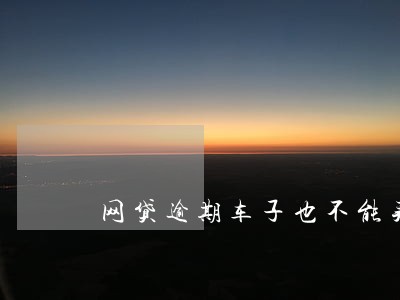 网贷逾期车子也不能买保险吗 网贷逾期车子也不能买保险吗