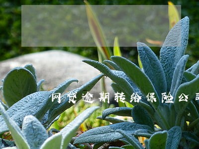 网贷逾期转给保险公司 网贷逾期转给保险公司