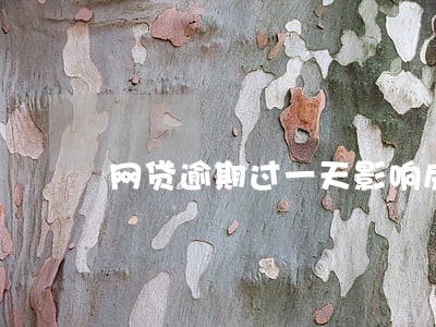 网贷逾期过一天影响房贷吗 网贷逾期过一天影响房贷吗