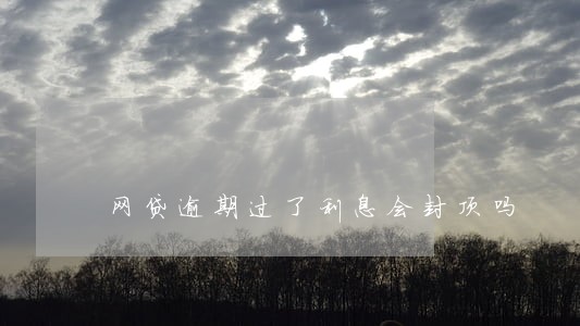 网贷逾期过了利息会封顶吗 网贷逾期过了利息会封顶吗