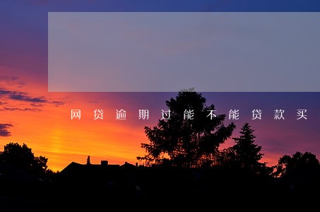 网贷逾期过能不能贷款买车 网贷逾期过能不能贷款买车