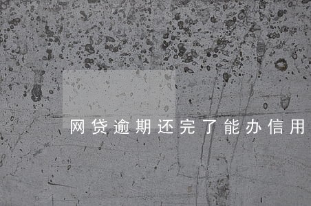 网贷逾期还完了能办信用卡吗
