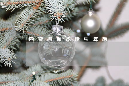 网贷逾期还清5年后 网贷逾期还清5年后