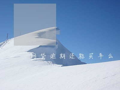 网贷逾期还能买车么 网贷逾期还能买车么