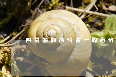 网贷逾期违约金一般百分之多少 网贷逾期违约金一般百分之多少