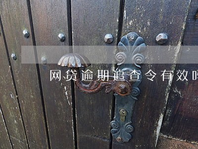 网贷逾期追查令有效吗 网贷逾期追查令有效吗