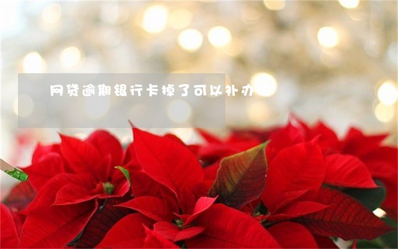 网贷逾期银行卡掉了可以补办吗 网贷逾期银行卡掉了可以补办吗