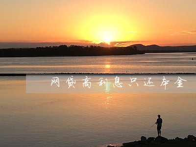 网贷高利息只还本金 网贷高利息只还本金