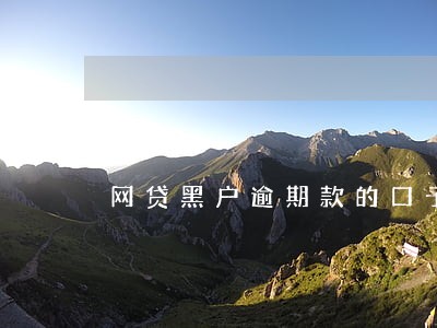 网贷黑户逾期款的口子