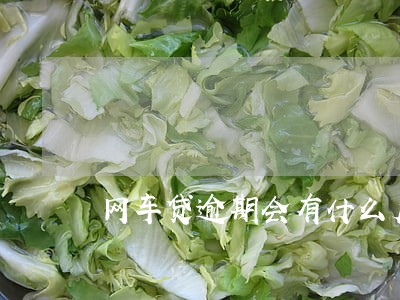 网车贷逾期会有什么后果 网车贷逾期会有什么后果