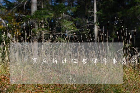 罗庄拆迁征收律师事务所 罗庄拆迁征收律师事务所