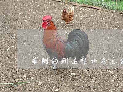 罗翔的刑法学讲义怎么样 罗翔的刑法学讲义怎么样