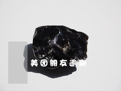 美团朋友逾期