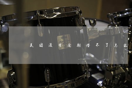 美团没有逾期借不了怎么办 美团没有逾期借不了怎么办